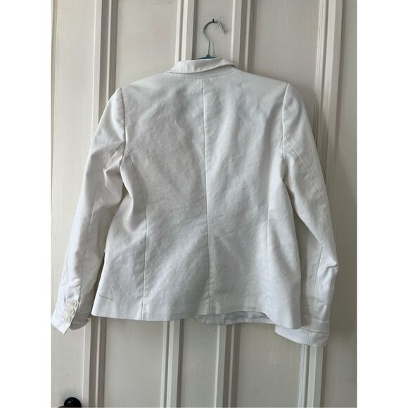 Liz Clairborne white lined blazer M - Picture 2 of 6